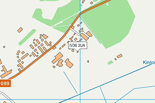 IV36 3UA map - OS VectorMap District (Ordnance Survey)