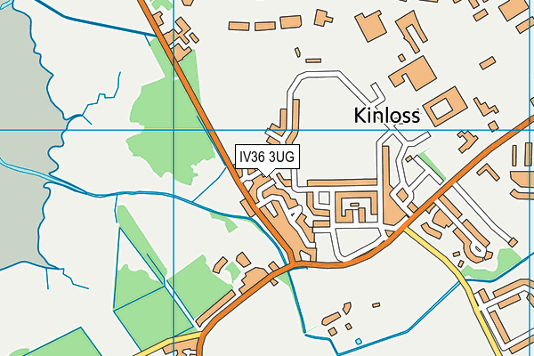 IV36 3UG map - OS VectorMap District (Ordnance Survey)