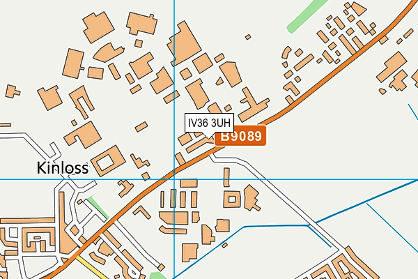 IV36 3UH map - OS VectorMap District (Ordnance Survey)
