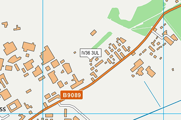 IV36 3UL map - OS VectorMap District (Ordnance Survey)