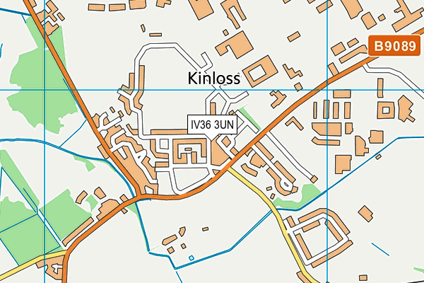 IV36 3UN map - OS VectorMap District (Ordnance Survey)