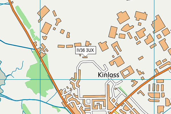 IV36 3UX map - OS VectorMap District (Ordnance Survey)
