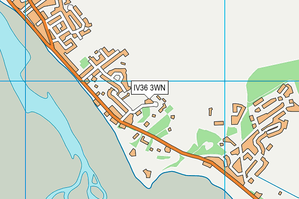 IV36 3WN map - OS VectorMap District (Ordnance Survey)