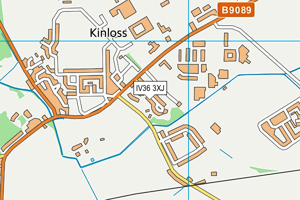 IV36 3XJ map - OS VectorMap District (Ordnance Survey)