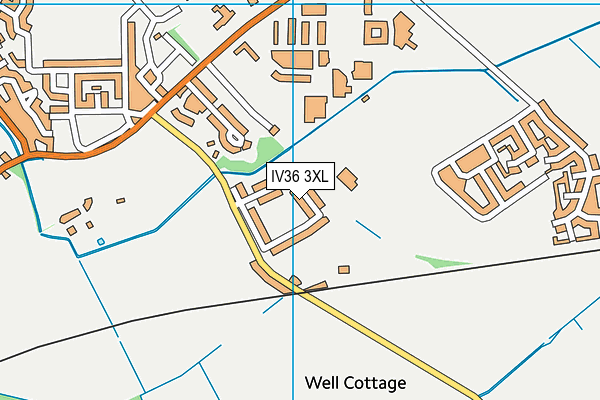 IV36 3XL map - OS VectorMap District (Ordnance Survey)