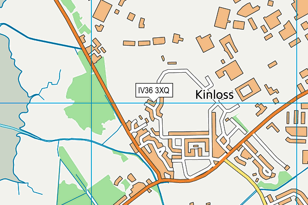 IV36 3XQ map - OS VectorMap District (Ordnance Survey)