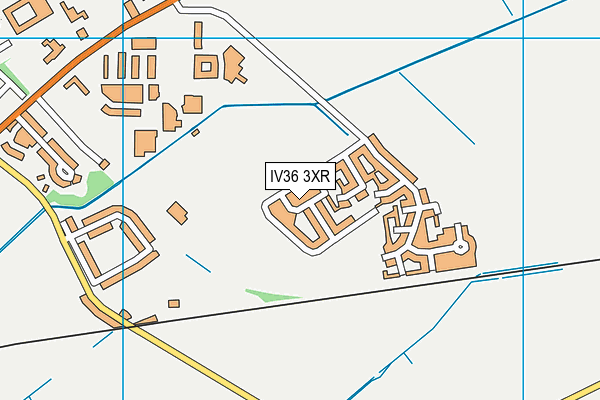 IV36 3XR map - OS VectorMap District (Ordnance Survey)