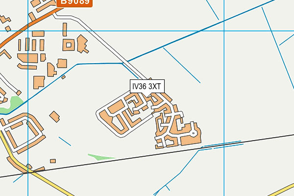 IV36 3XT map - OS VectorMap District (Ordnance Survey)