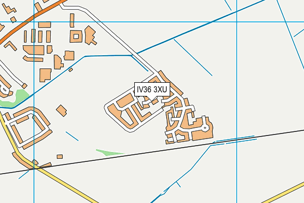 IV36 3XU map - OS VectorMap District (Ordnance Survey)