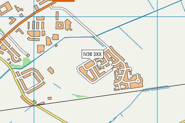 IV36 3XX map - OS VectorMap District (Ordnance Survey)