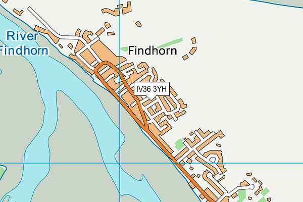 IV36 3YH map - OS VectorMap District (Ordnance Survey)