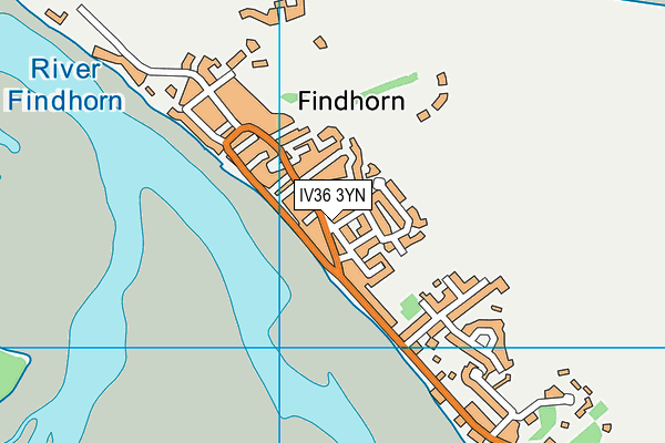 IV36 3YN map - OS VectorMap District (Ordnance Survey)