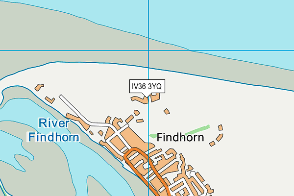 IV36 3YQ map - OS VectorMap District (Ordnance Survey)