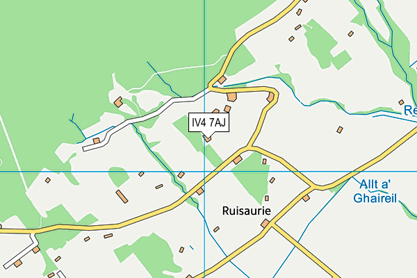 IV4 7AJ map - OS VectorMap District (Ordnance Survey)