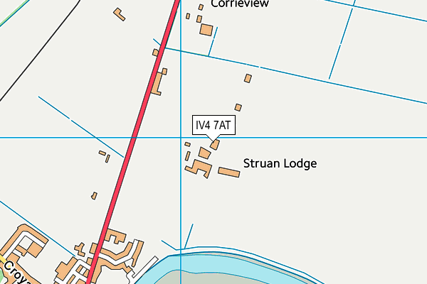 IV4 7AT map - OS VectorMap District (Ordnance Survey)