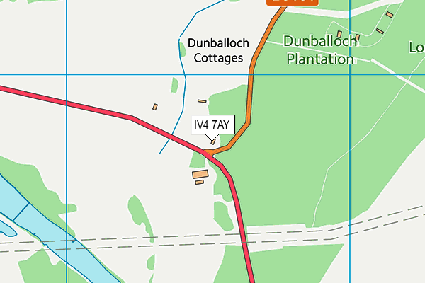 IV4 7AY map - OS VectorMap District (Ordnance Survey)