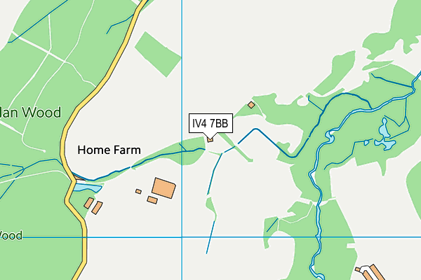 IV4 7BB map - OS VectorMap District (Ordnance Survey)