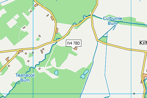 IV4 7BD map - OS VectorMap District (Ordnance Survey)