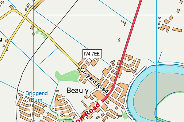 IV4 7EE map - OS VectorMap District (Ordnance Survey)