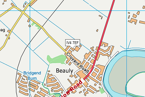 IV4 7EF map - OS VectorMap District (Ordnance Survey)