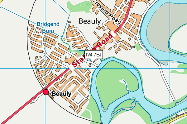 IV4 7EJ map - OS VectorMap District (Ordnance Survey)