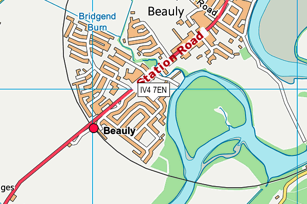 IV4 7EN map - OS VectorMap District (Ordnance Survey)