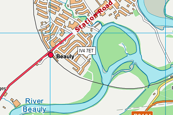 IV4 7ET map - OS VectorMap District (Ordnance Survey)