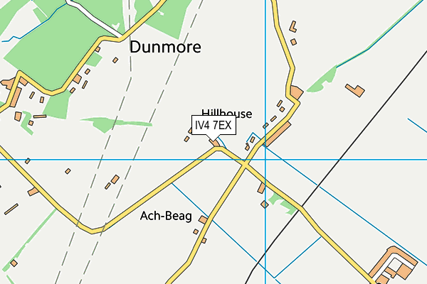 IV4 7EX map - OS VectorMap District (Ordnance Survey)