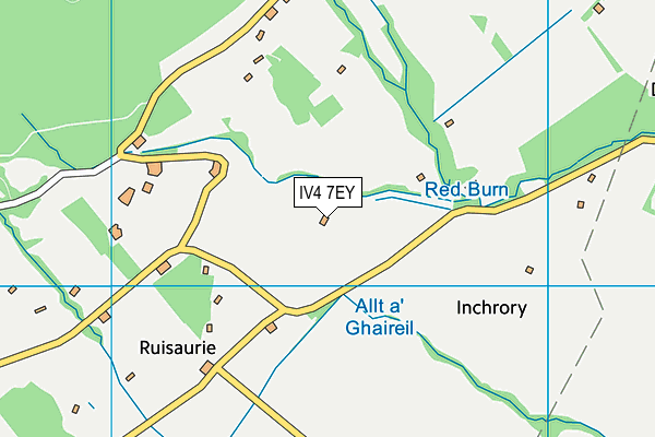 IV4 7EY map - OS VectorMap District (Ordnance Survey)