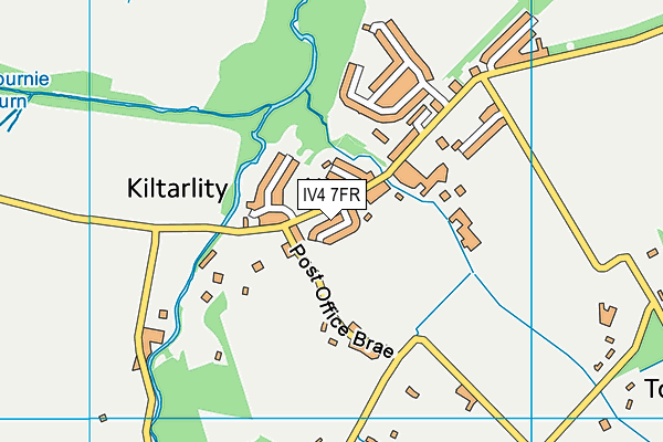 IV4 7FR map - OS VectorMap District (Ordnance Survey)