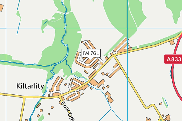 IV4 7GL map - OS VectorMap District (Ordnance Survey)