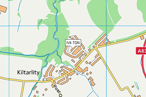 IV4 7GN map - OS VectorMap District (Ordnance Survey)