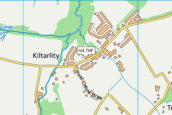 IV4 7HF map - OS VectorMap District (Ordnance Survey)