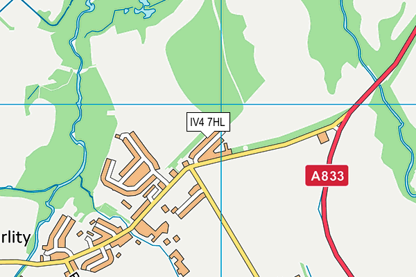 IV4 7HL map - OS VectorMap District (Ordnance Survey)