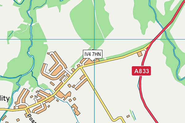 IV4 7HN map - OS VectorMap District (Ordnance Survey)