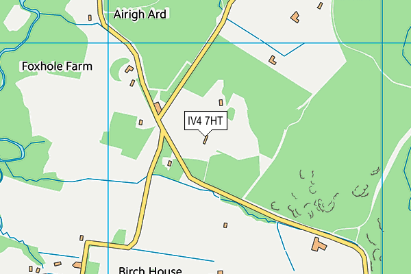 IV4 7HT map - OS VectorMap District (Ordnance Survey)