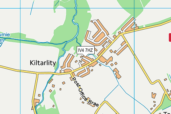 IV4 7HZ map - OS VectorMap District (Ordnance Survey)