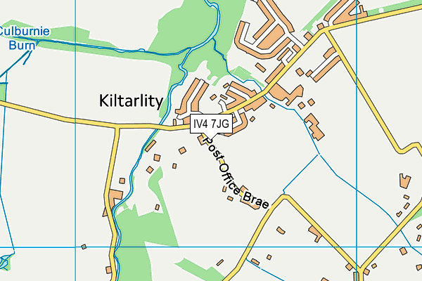 IV4 7JG map - OS VectorMap District (Ordnance Survey)