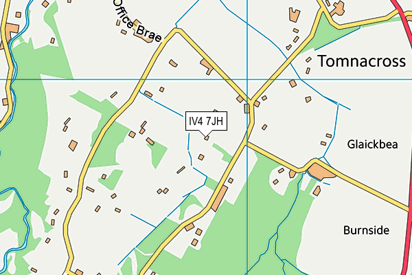 IV4 7JH map - OS VectorMap District (Ordnance Survey)