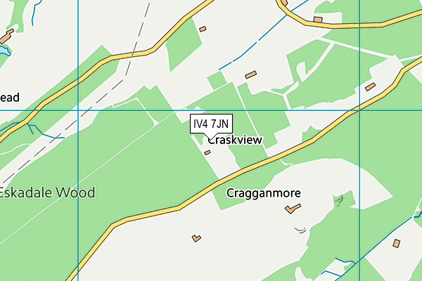 IV4 7JN map - OS VectorMap District (Ordnance Survey)