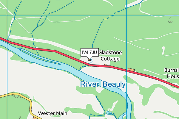 IV4 7JU map - OS VectorMap District (Ordnance Survey)