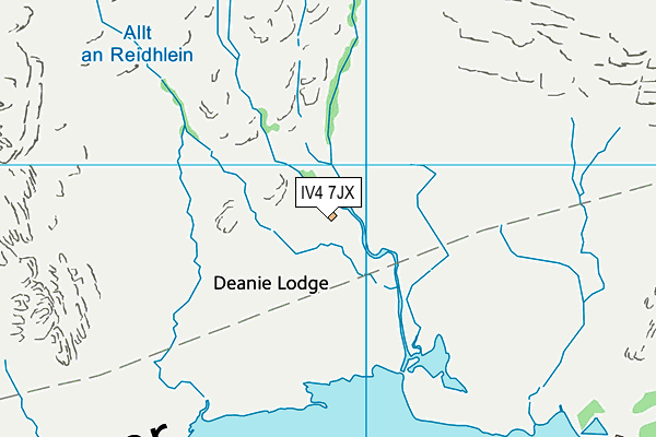 IV4 7JX map - OS VectorMap District (Ordnance Survey)