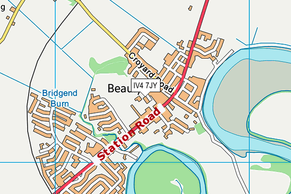 IV4 7JY map - OS VectorMap District (Ordnance Survey)