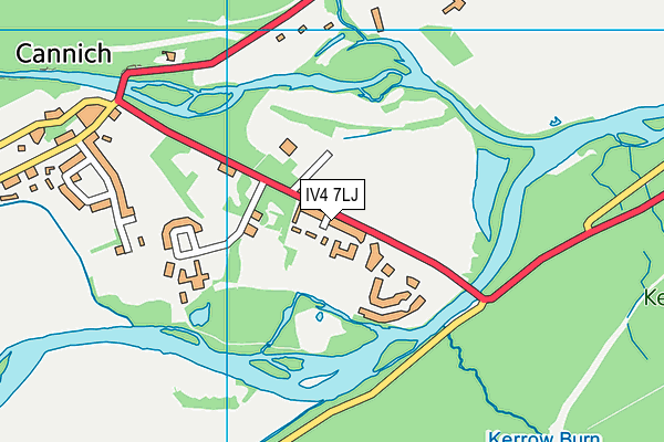 IV4 7LJ map - OS VectorMap District (Ordnance Survey)