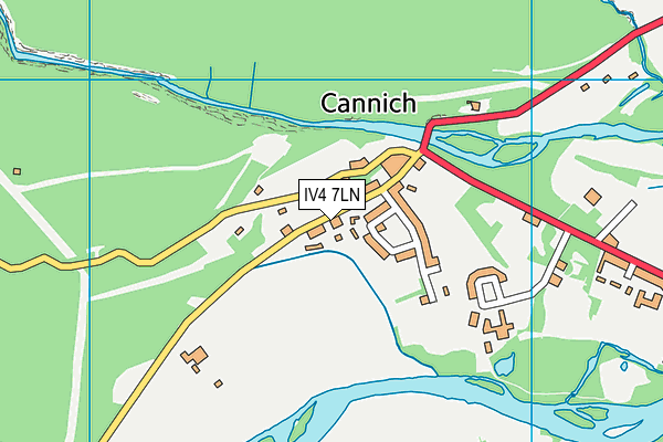 IV4 7LN map - OS VectorMap District (Ordnance Survey)