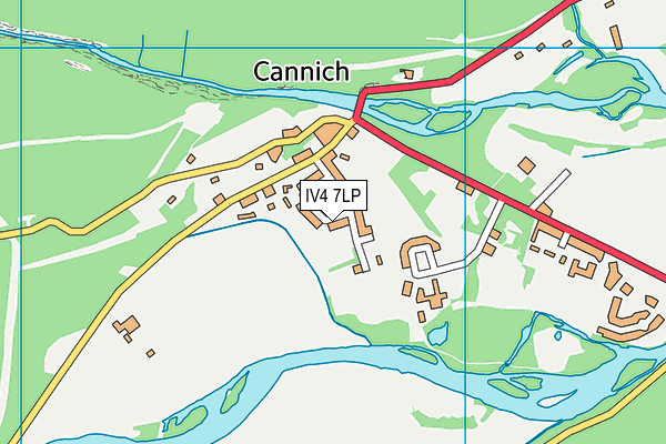 IV4 7LP map - OS VectorMap District (Ordnance Survey)