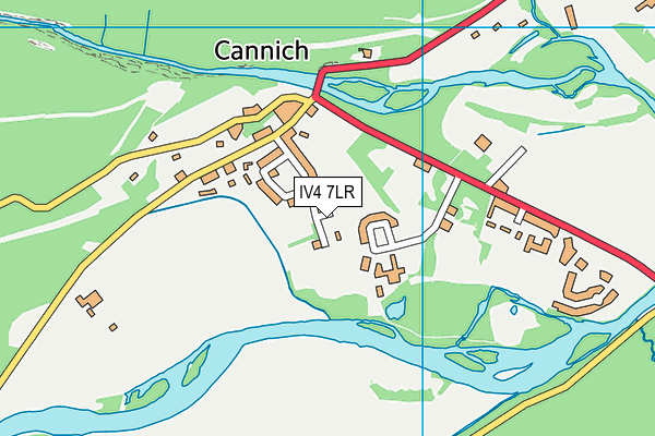 IV4 7LR map - OS VectorMap District (Ordnance Survey)