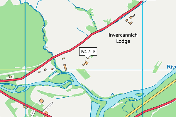 IV4 7LS map - OS VectorMap District (Ordnance Survey)