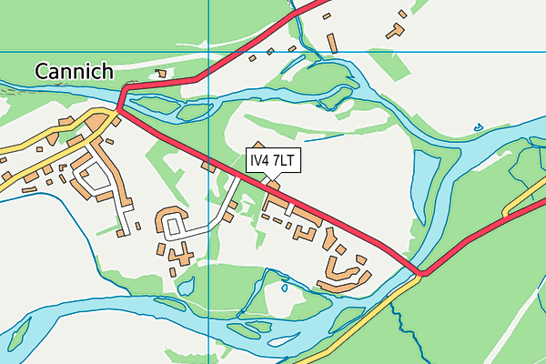 IV4 7LT map - OS VectorMap District (Ordnance Survey)