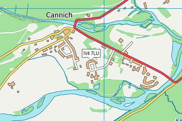 IV4 7LU map - OS VectorMap District (Ordnance Survey)
